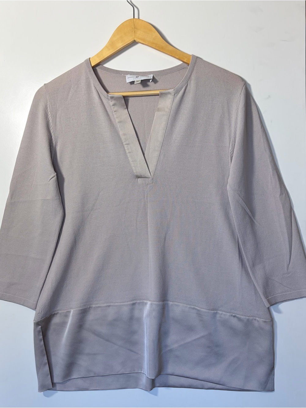 Jennifer Tattanelli Casini Made in Italy Gray Knit Top Women's Medium